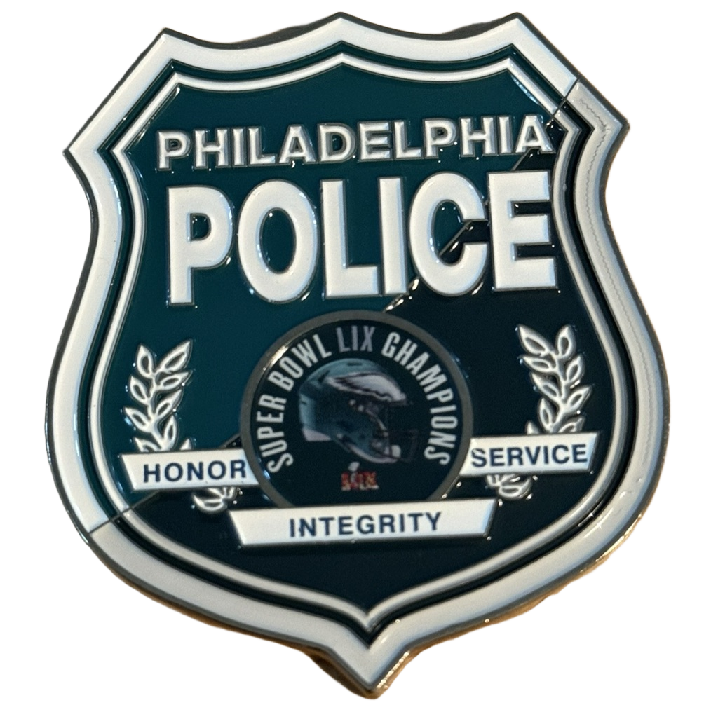 Philadelphia Police Super Bowl LIX Champions Coin — front