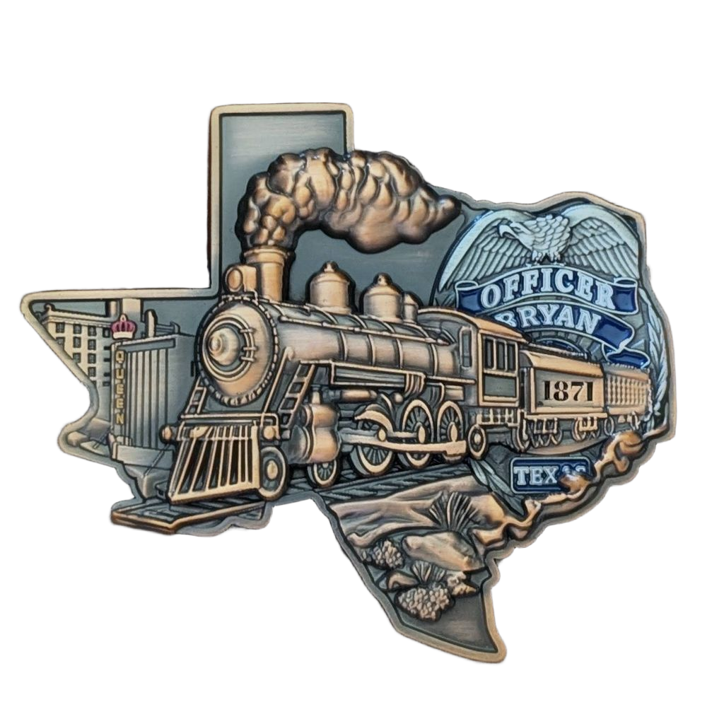 Bryan Texas Police Train Design — front