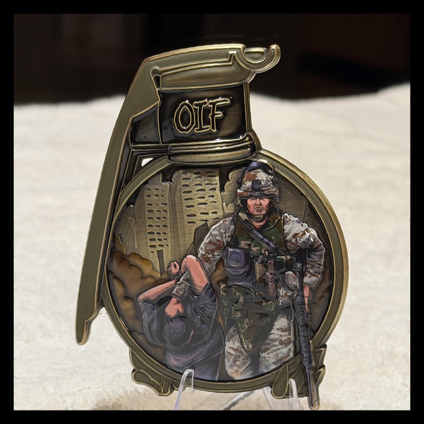 Operation Iraqi freedom grenade — back