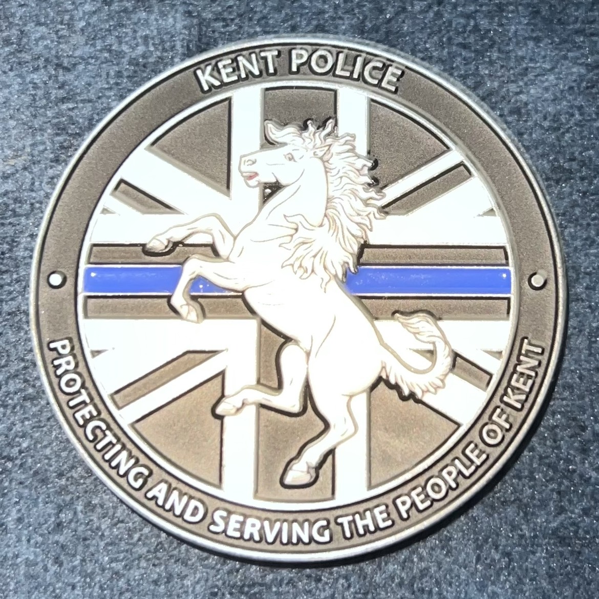 Kent Police Roads Policing Unit Challenge Coin — back