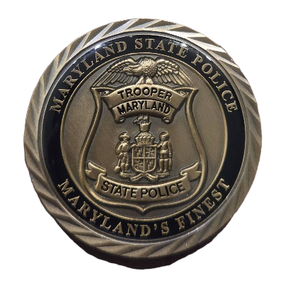 Maryland State Police Prince Frederick Barrack Coin