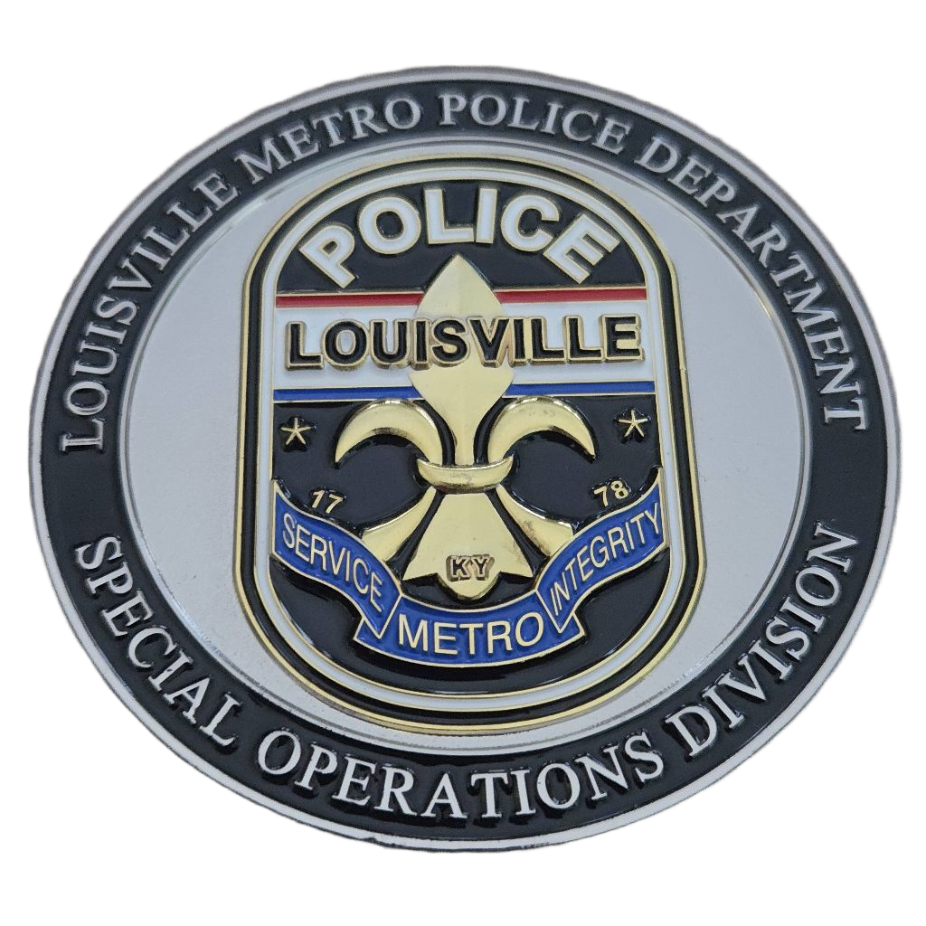 Louisville Meteo Police Department Special Operations Division Coin — front