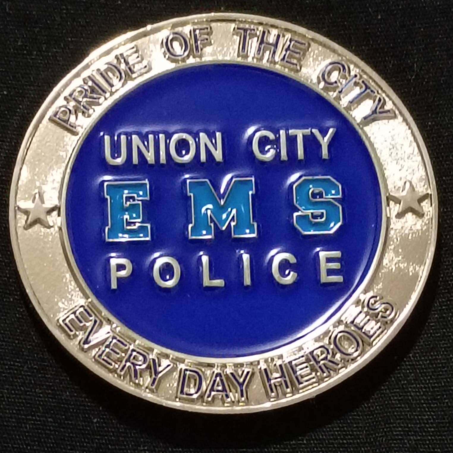 Union City Police EMS Challenge Coin — front
