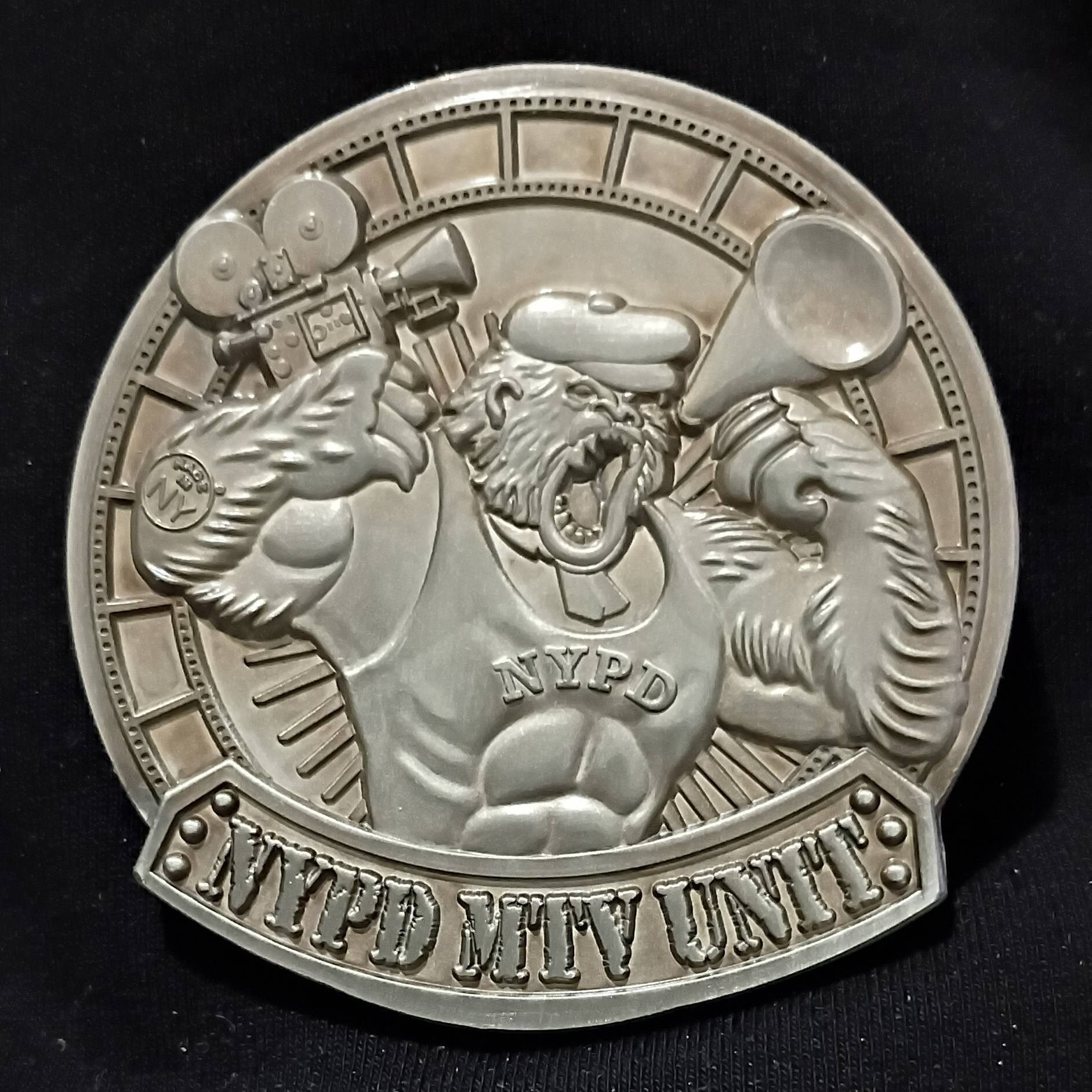 NYPD Movie Unit Challenge Coin — front