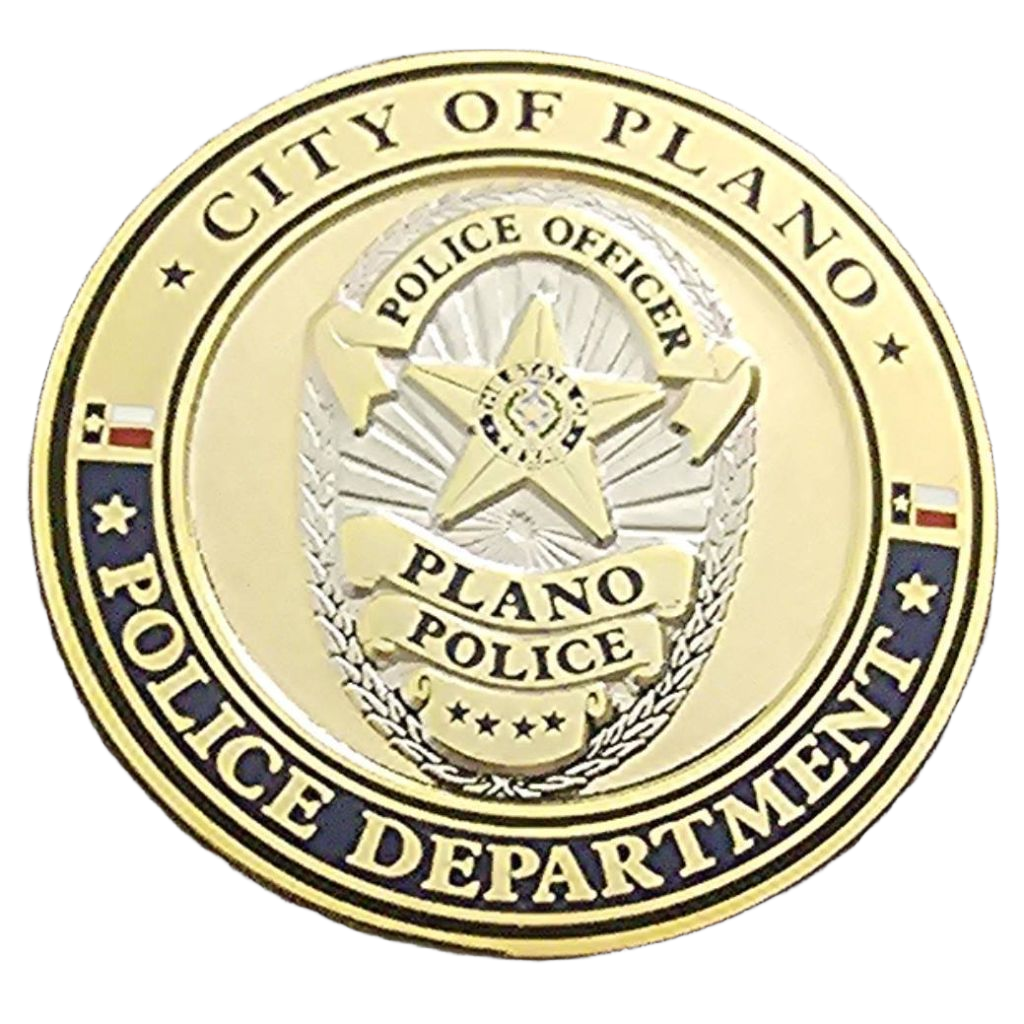 Plano Police Department Challenge Coin — front