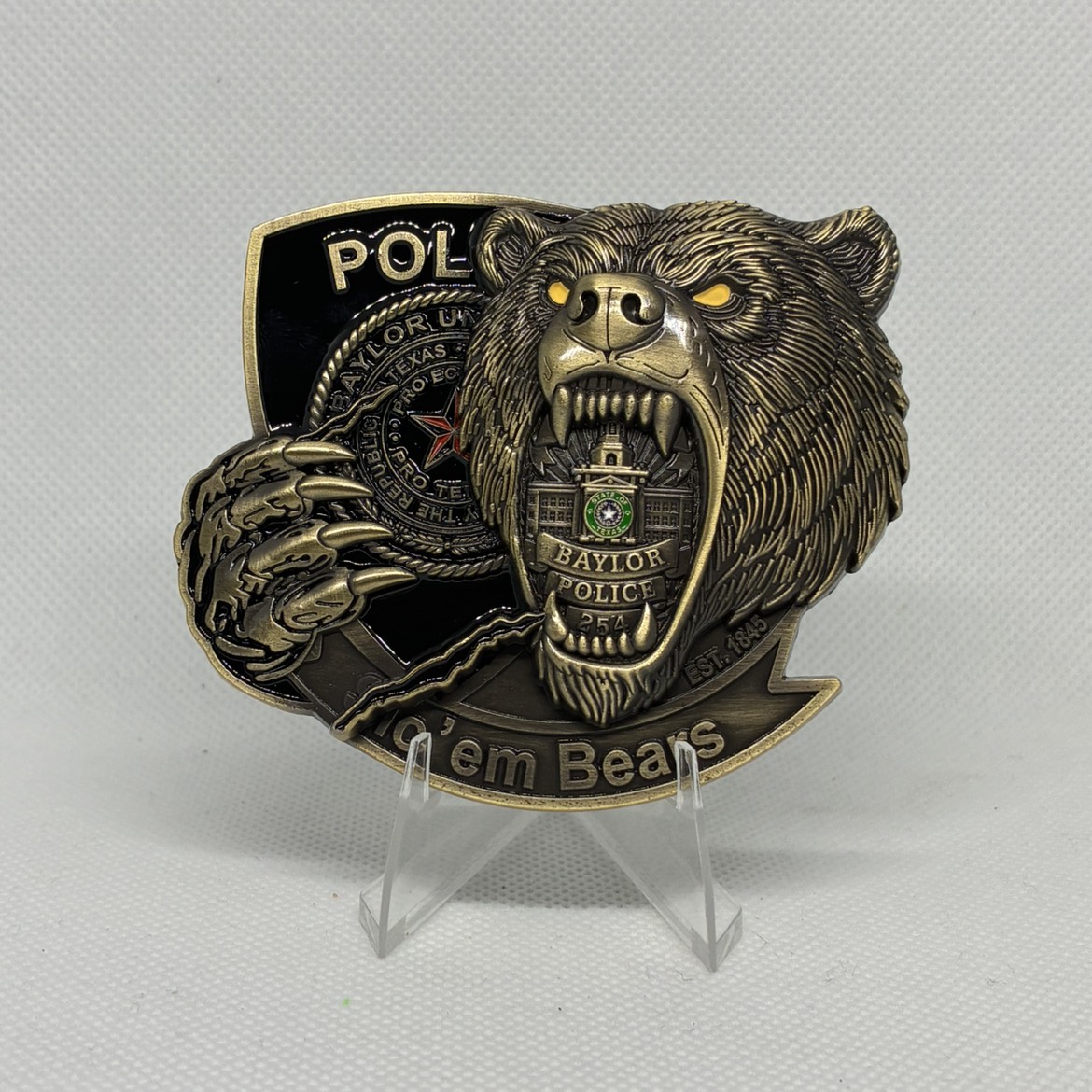 “Sic ‘em bears” — front