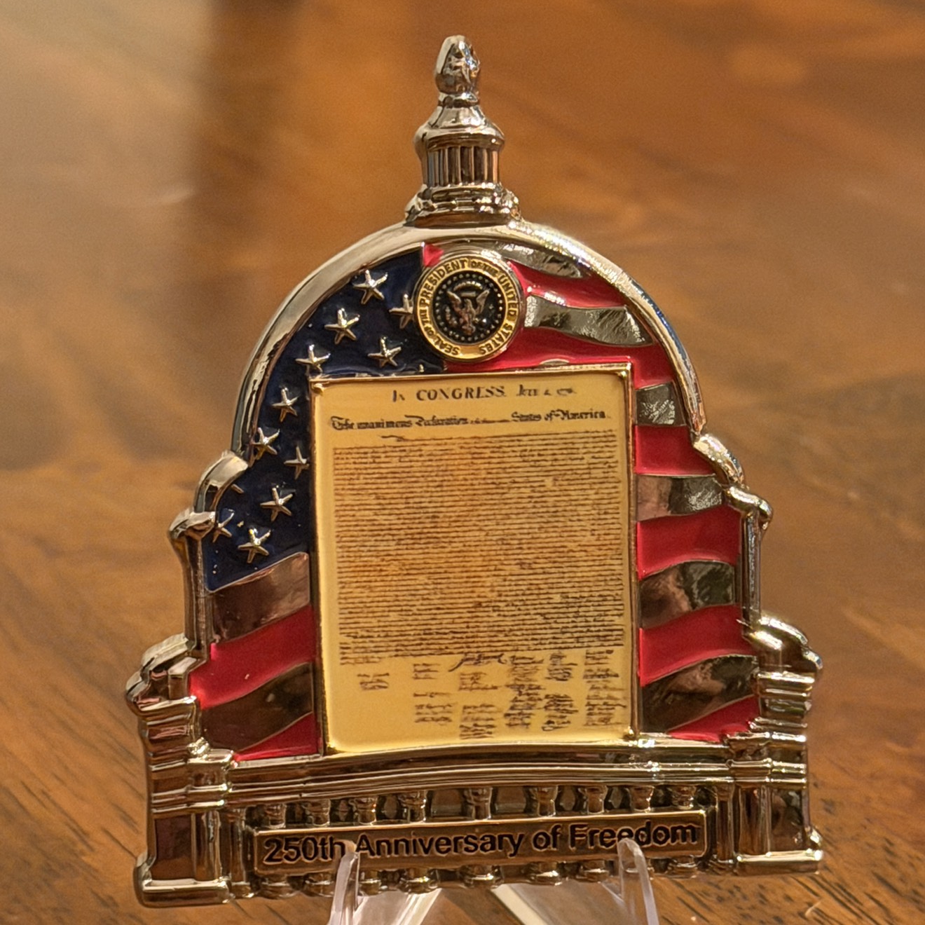 Congress Capital 250th Anniversary — back