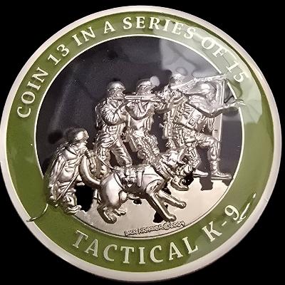 Dick Kramer coin 13 in a series of 15 Tactical K-9