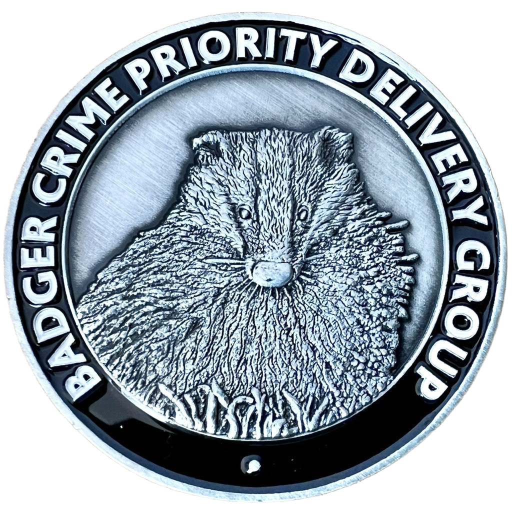 Badger Crime Priority Delivery Group Challenge Coin — front