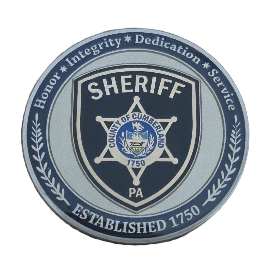 Cumberland County PA Sheriff's Office Coin — back