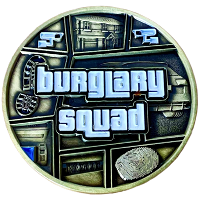 Cambs police Burglary Squad Challenge Coin