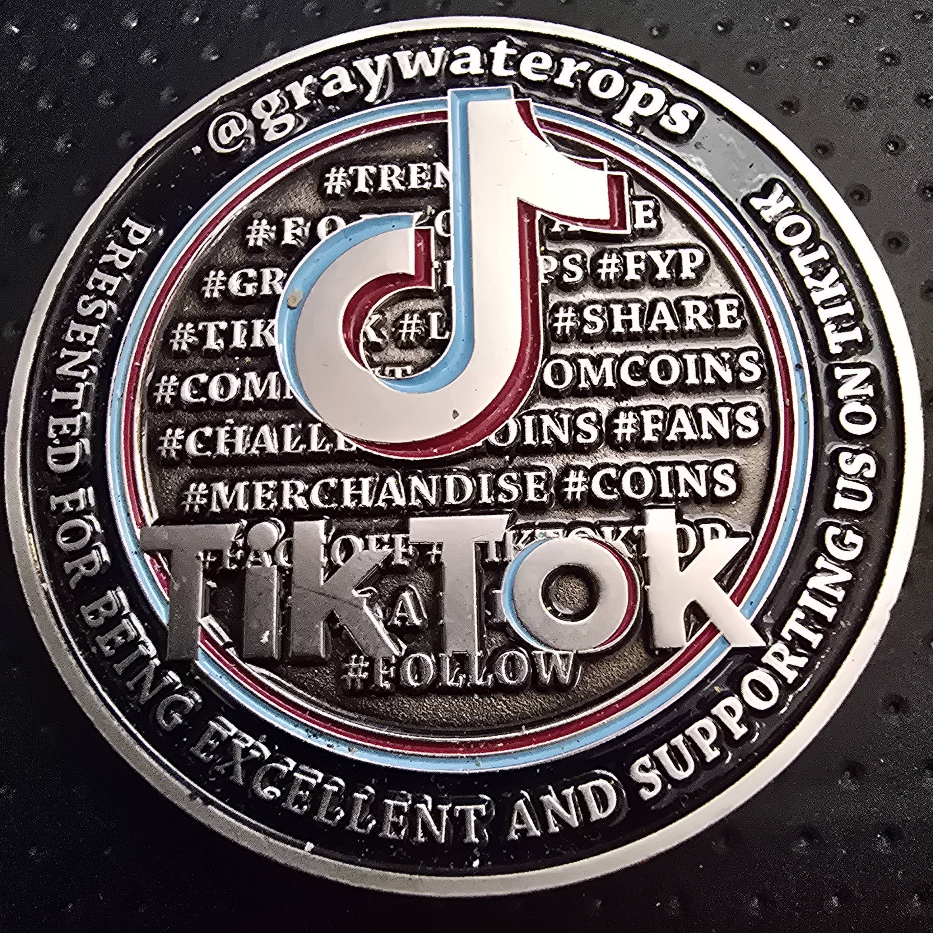 Gray water ops tiktok coin — front