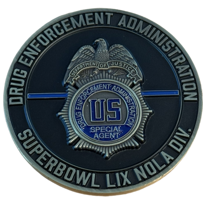 DEA New Orleans Division Super Bowl LIX Challenge Coin
