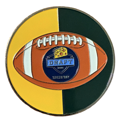 Wisconsin State Patrol Green and Gold Draft Coin