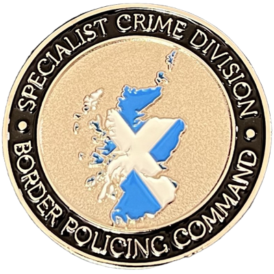 Police Scotland Border Policing Command Challenge Coin