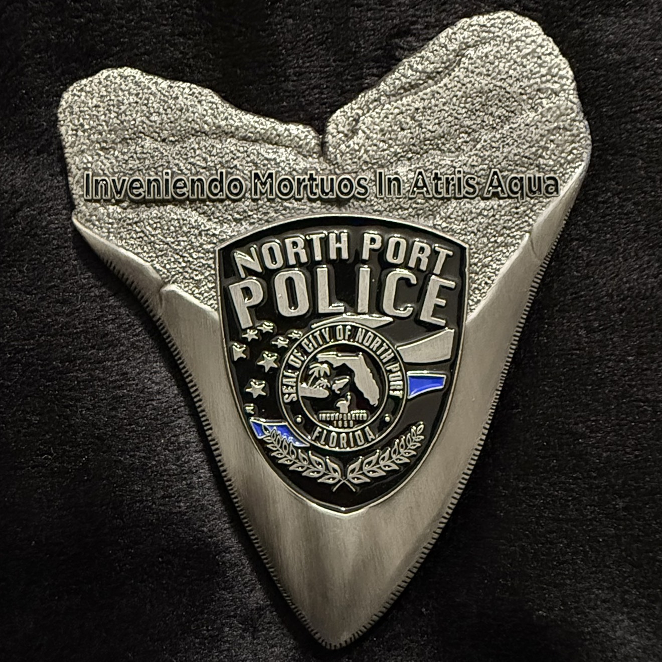 North Port Police Department Shark Tooth — back