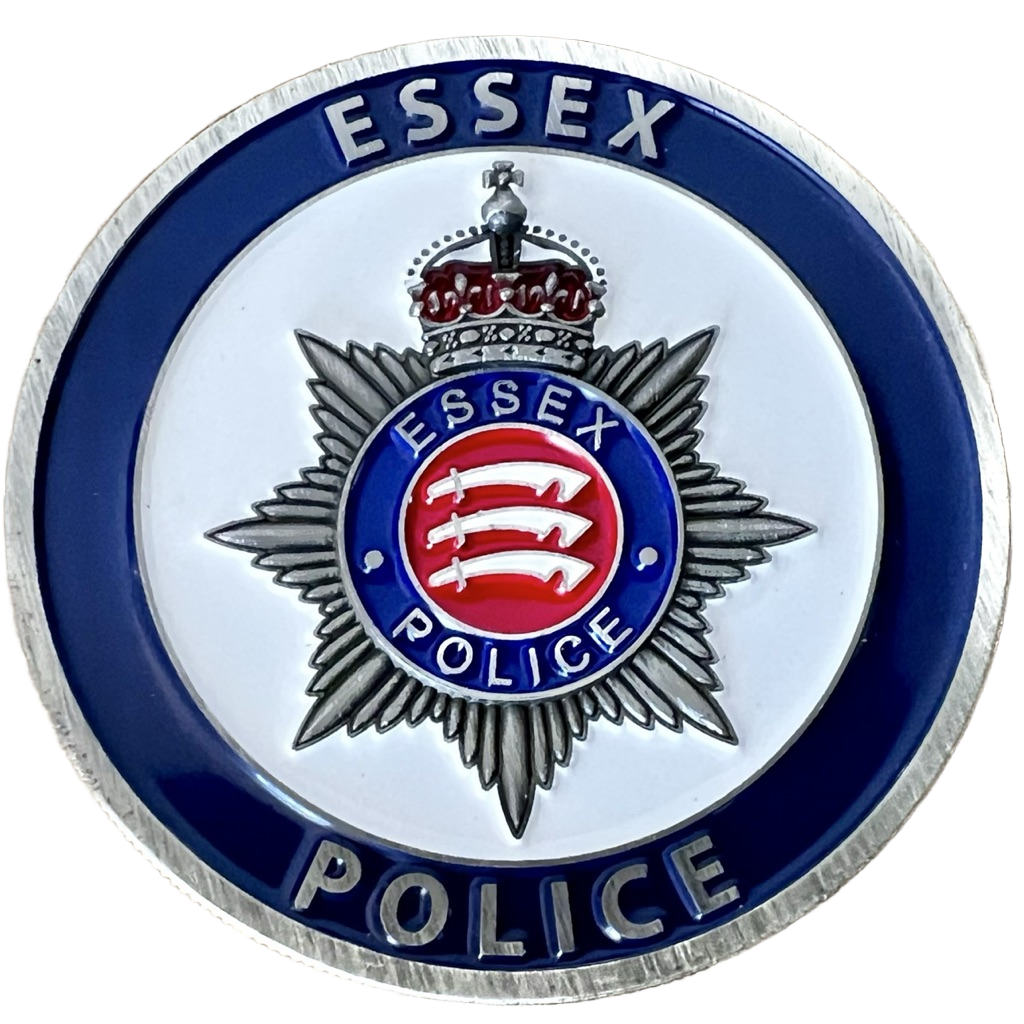 Essex Police Taser Training Team Challenge Coin — back
