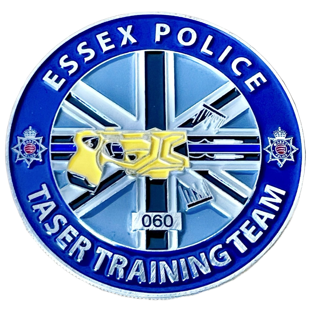 Essex Police Taser Training Team Challenge Coin — front