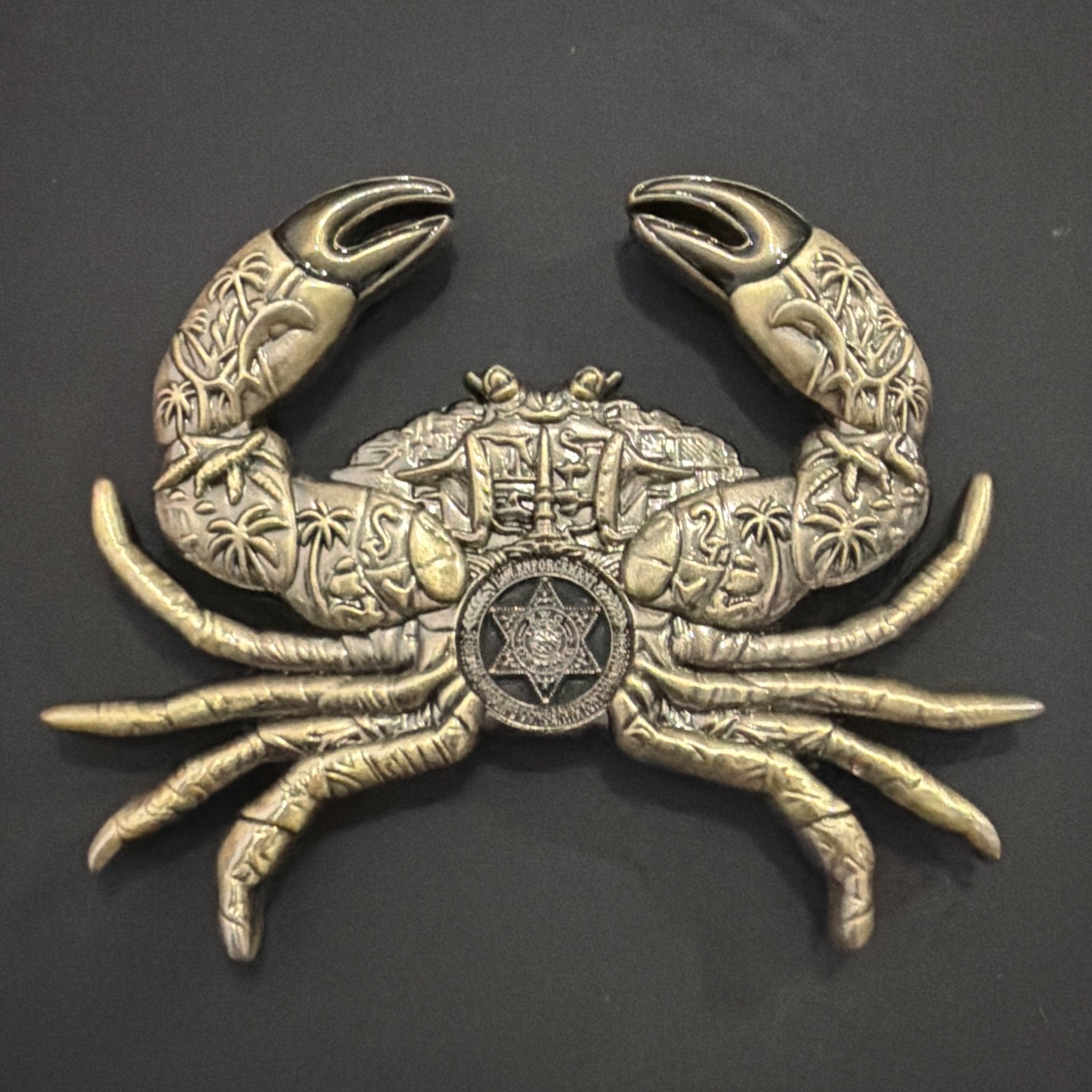 Crab - Gold — back
