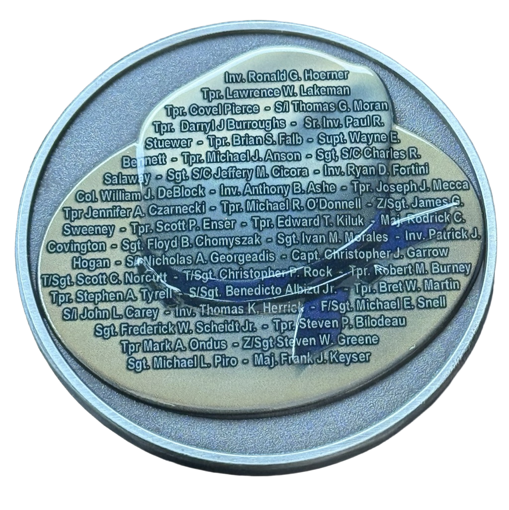 New York State Police 9/11 Honorary Coin — back