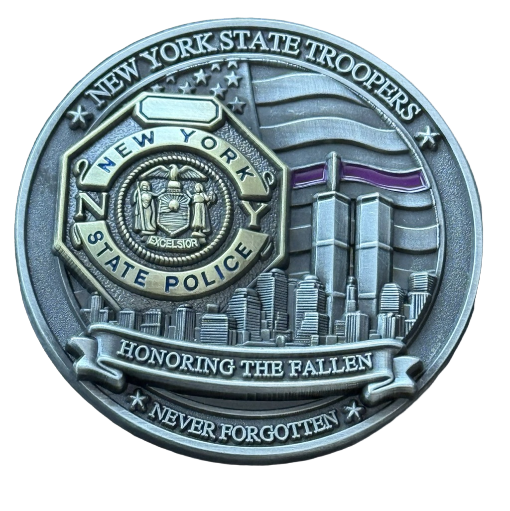 New York State Police 9/11 Honorary Coin — front