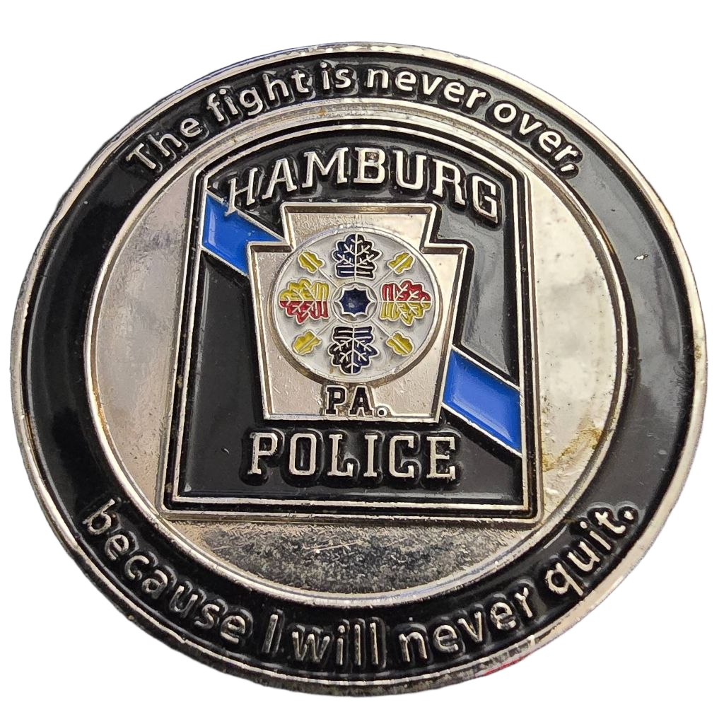 Hamburg Police Department Challenge Coin — back