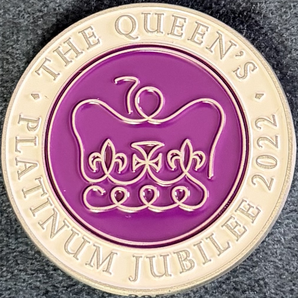 The Scottish Police College Tulliallan The Queen’s Platinum Jubilee Challenge Coin — back