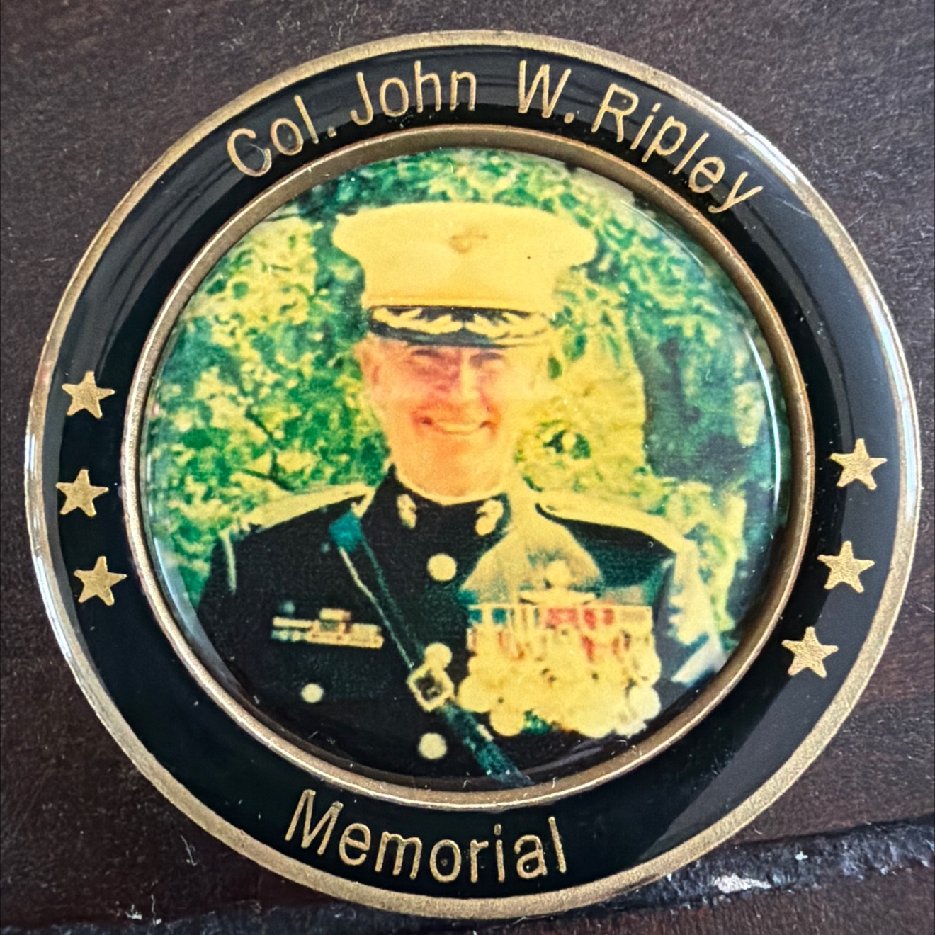 Col John Ripley Coin — front