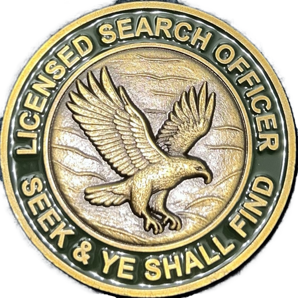 Police Scotland Licensed Search Officer Challenge Coin — front