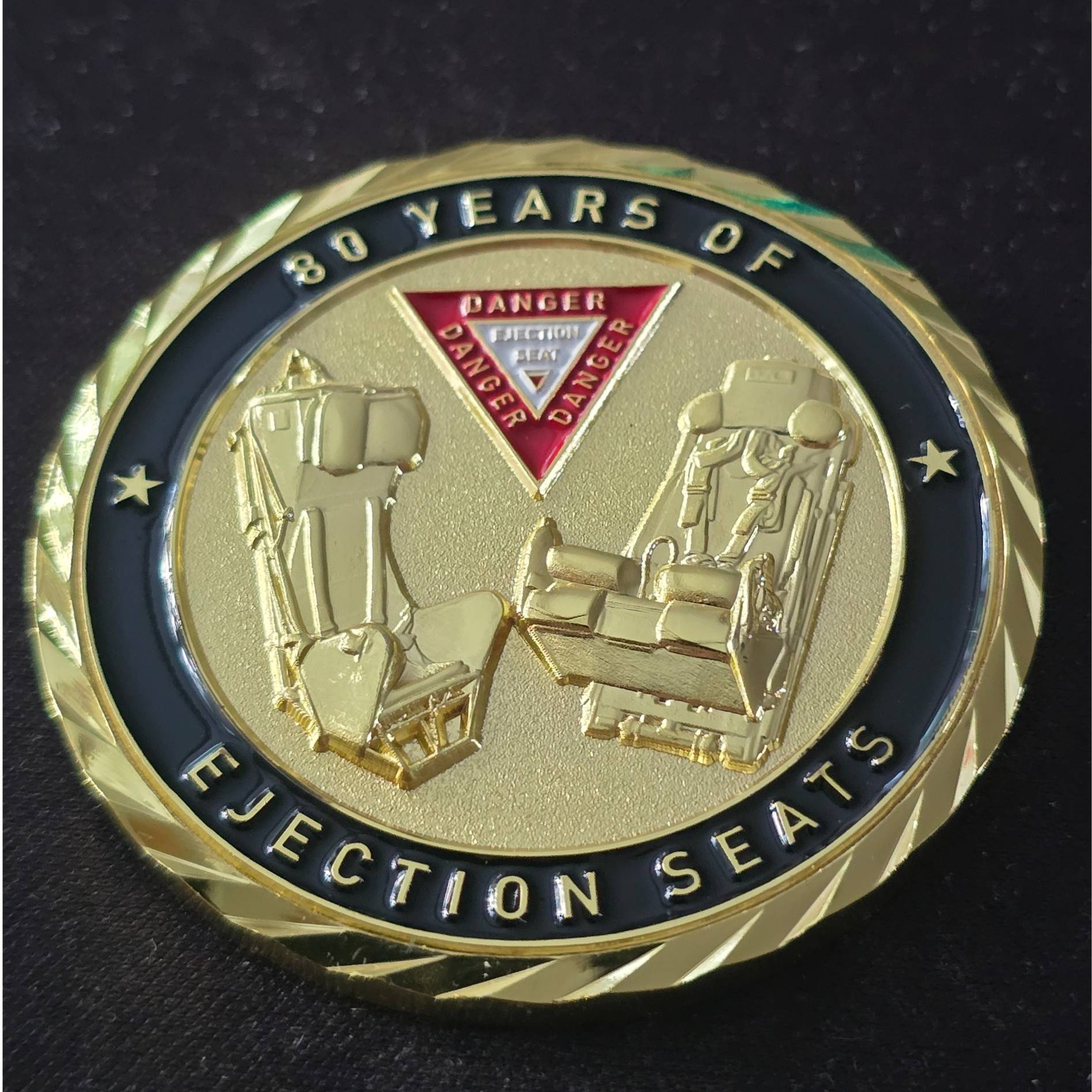 80 years of Ejection seats gold — front