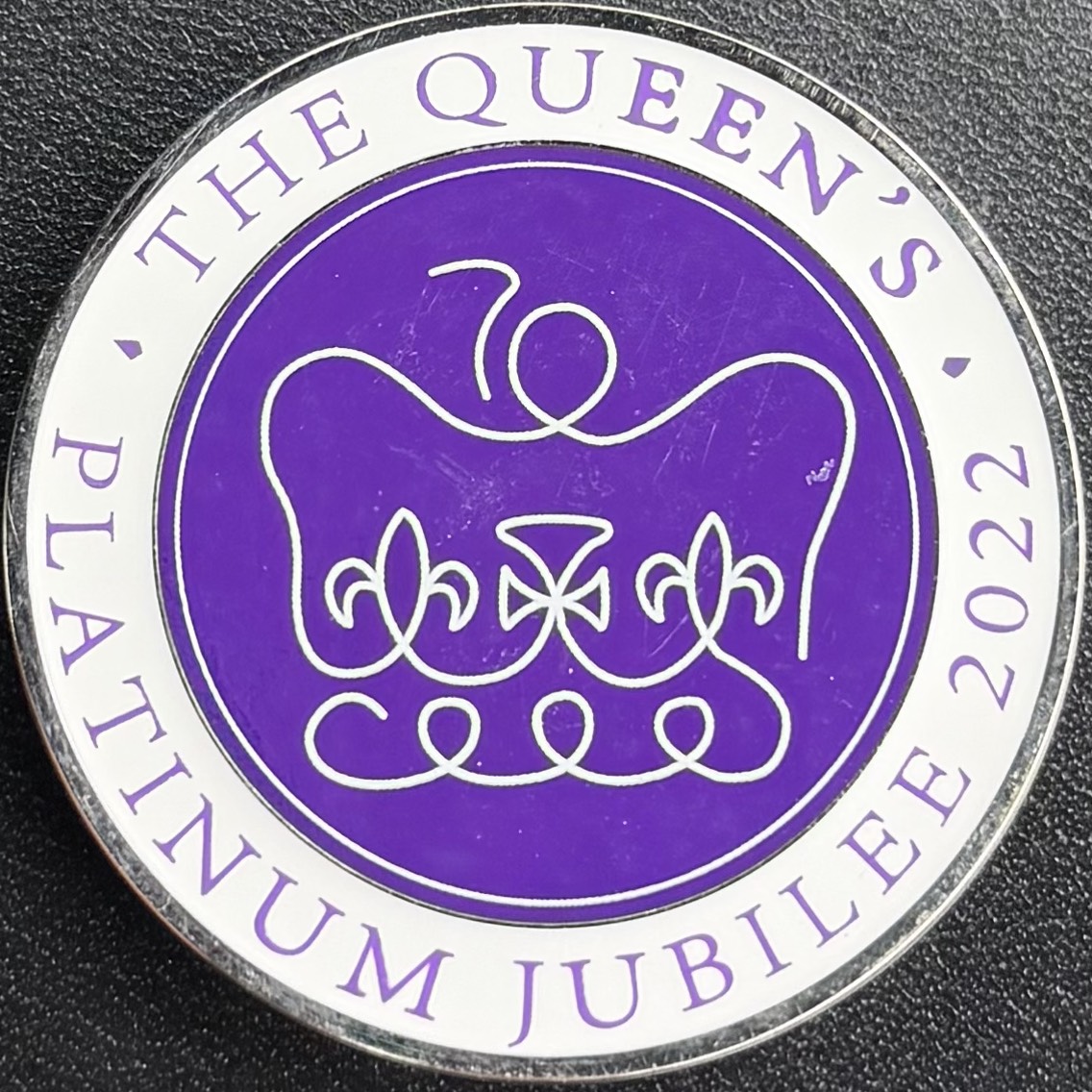 Metropolitan Police RTPC - Safer Transport Team The Queen’s PlatinumJubilee Challenge Coin - Blue — back