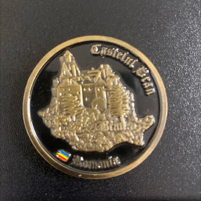 Bran Castle (Dracula’s Castle) – Romania Commemorative Medallion — back