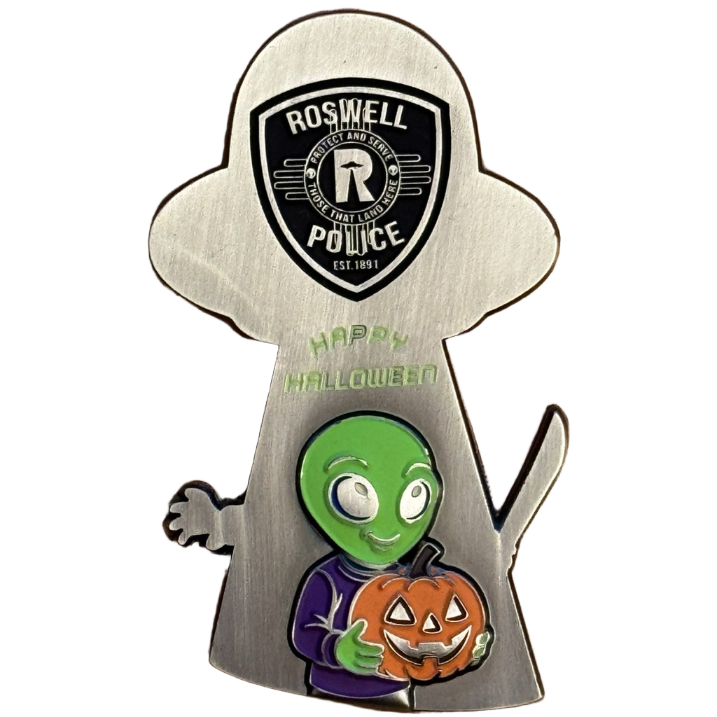Roswell Police - Halloween Coin - New Mexico — back