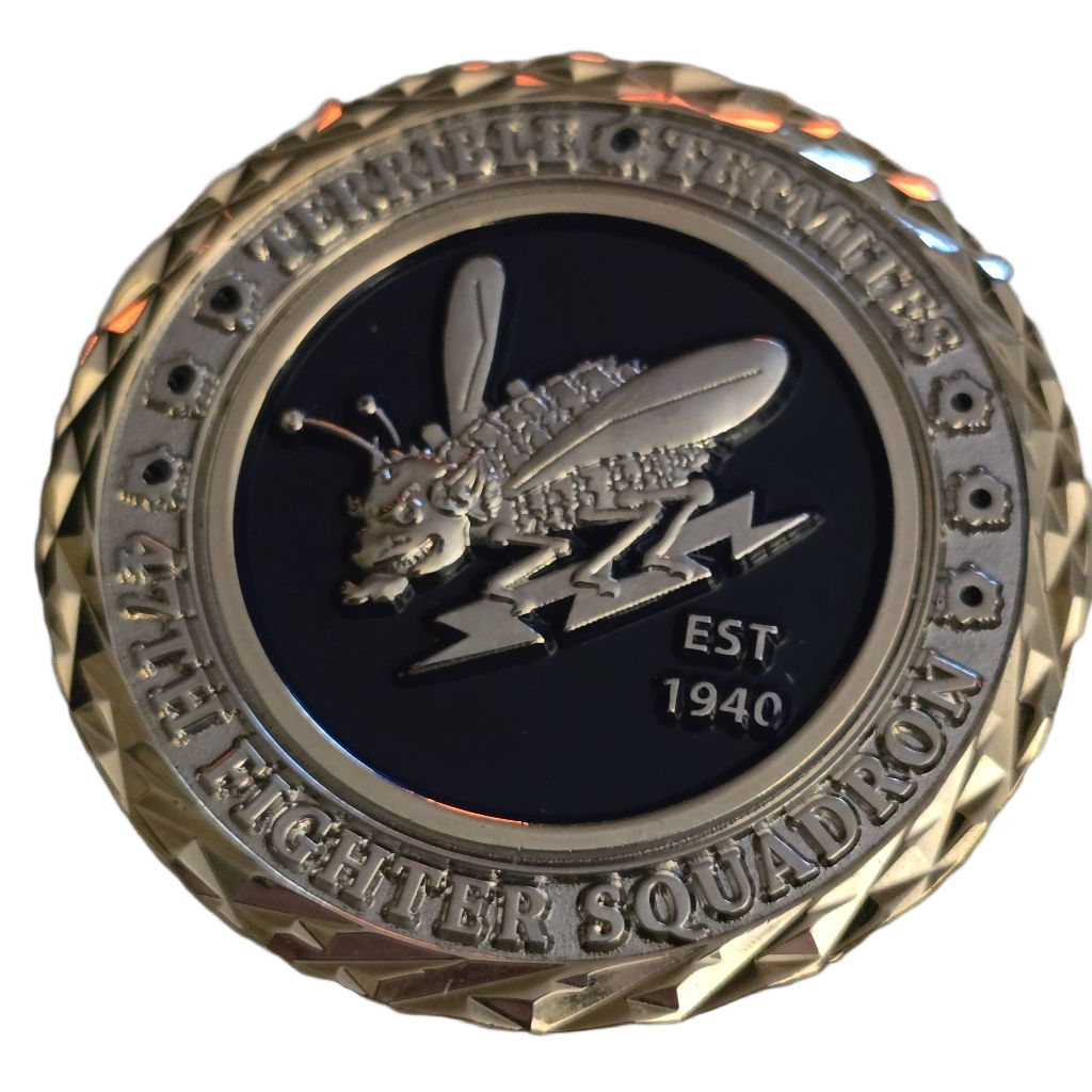 47th Fighter Squadron Challenge Coin — back