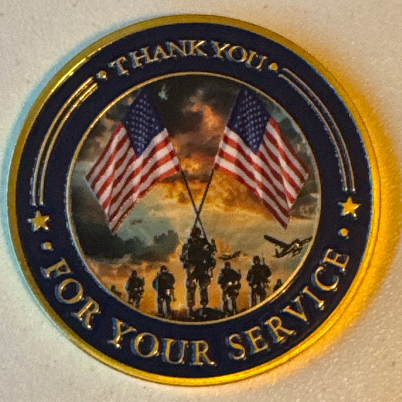 Veteran Appreciation Challenge Coin — back