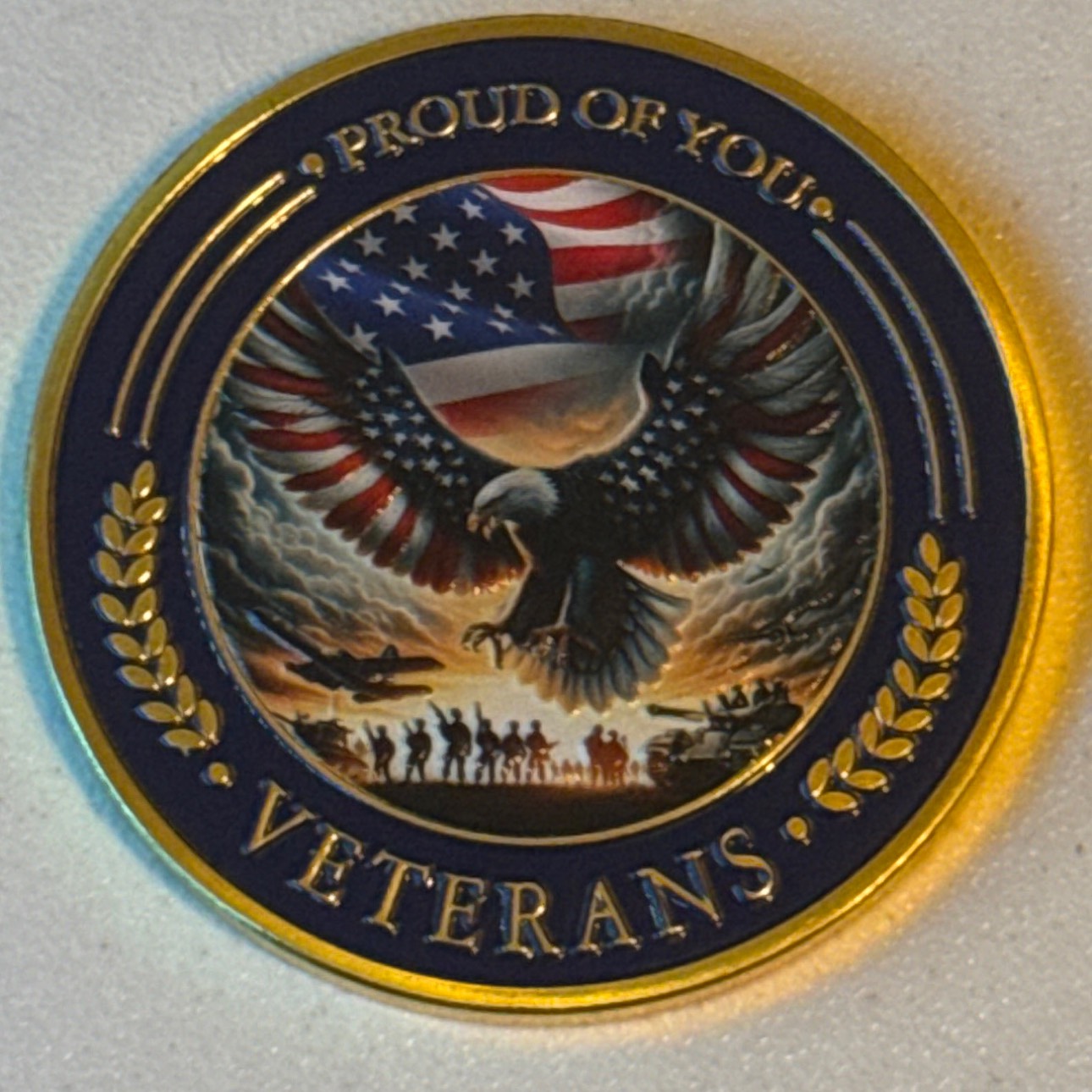 Veteran Appreciation Challenge Coin — front