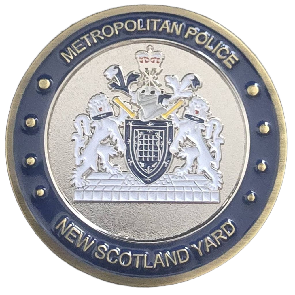 Metropolitan Police New Scotland Yard & Royalty & Specialist Protection Windsor Castle Challenge Coin — front