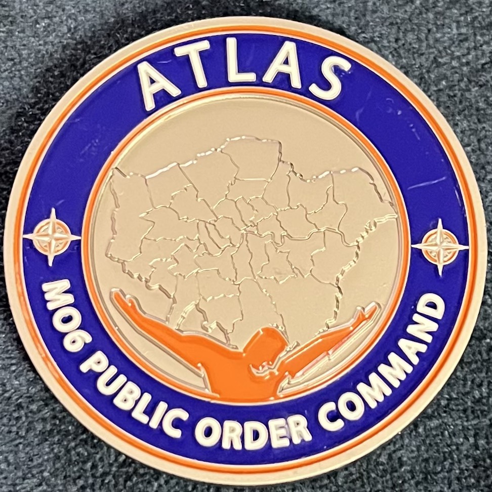 Metropolitan Police M06 Public Order Command Challenge Coin — back