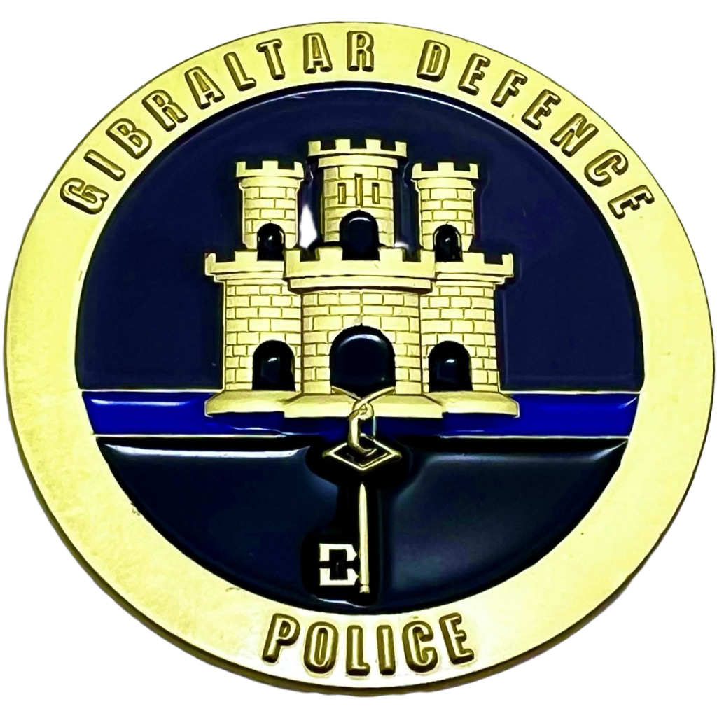 Gibraltar Defence Police Gold 1 of 20 #15 — back