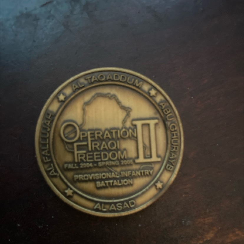 Echo Battery / 2nd Battalion, 10th Marines Iraq Coin — back