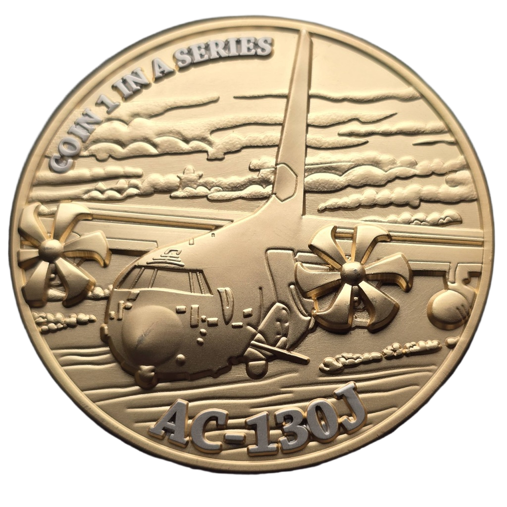 AFSOC AIRCRAFT SERIES COIN 1 — back