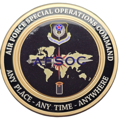 AFSOC AIRCRAFT SERIES COIN 1
