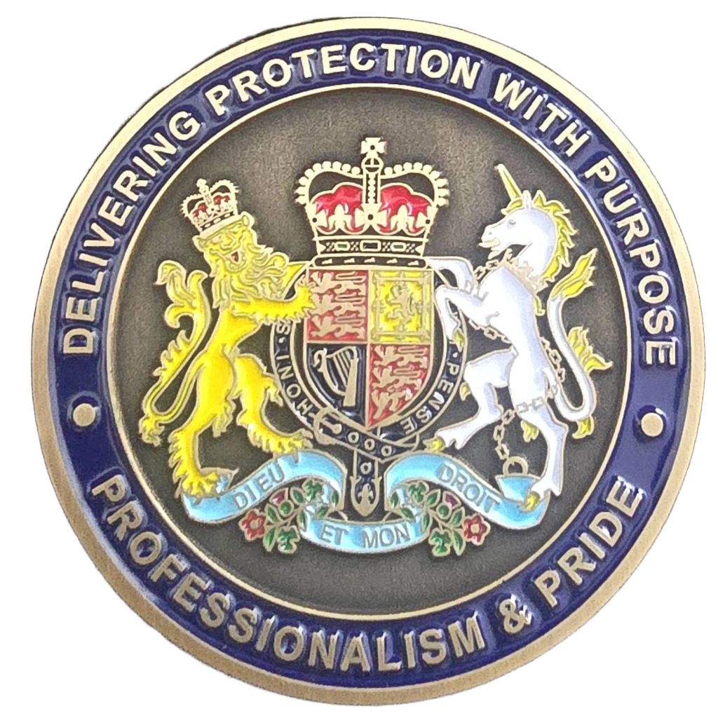 Metropolitan Police Royalty & Specialist Protection Command Challenge Coin — back