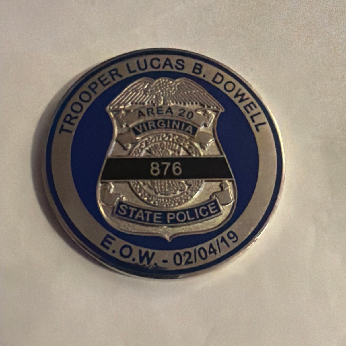 EOW L.B.Dowell 876 — front