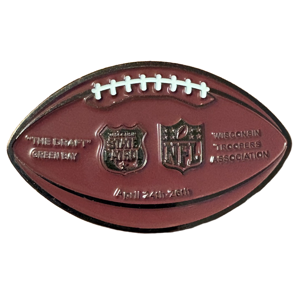 Wisconsin State Patrol Draft Football — front