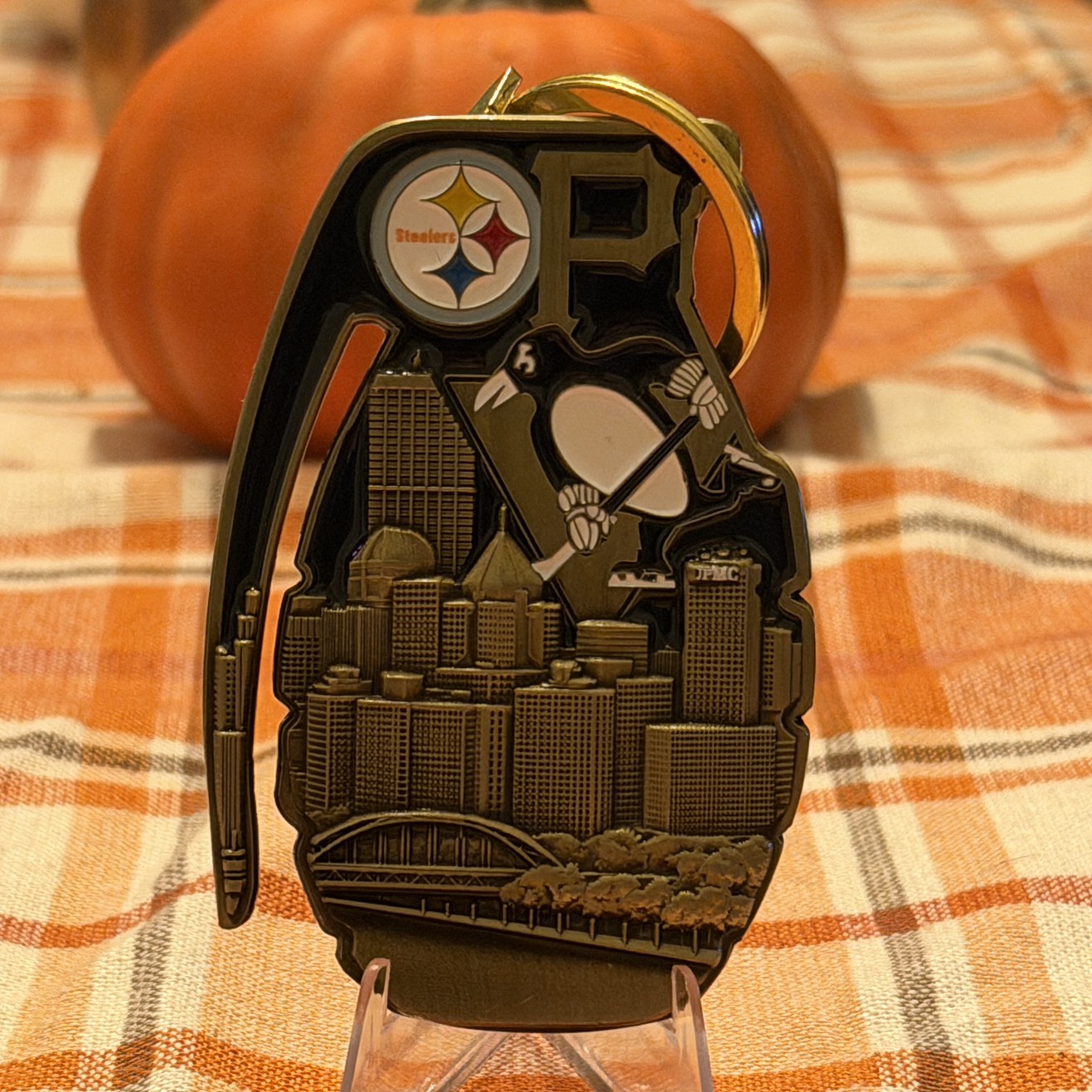 Pennsylvania State Police Penguin Grenade (snow camo) — back