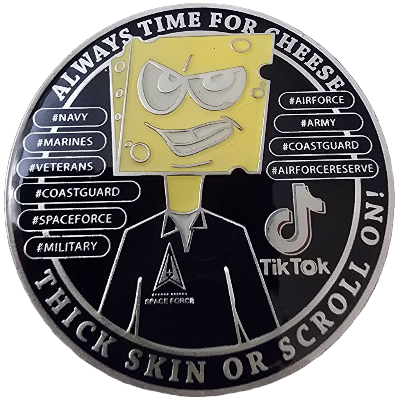 Thick Skin or Scroll On Challenge Coin