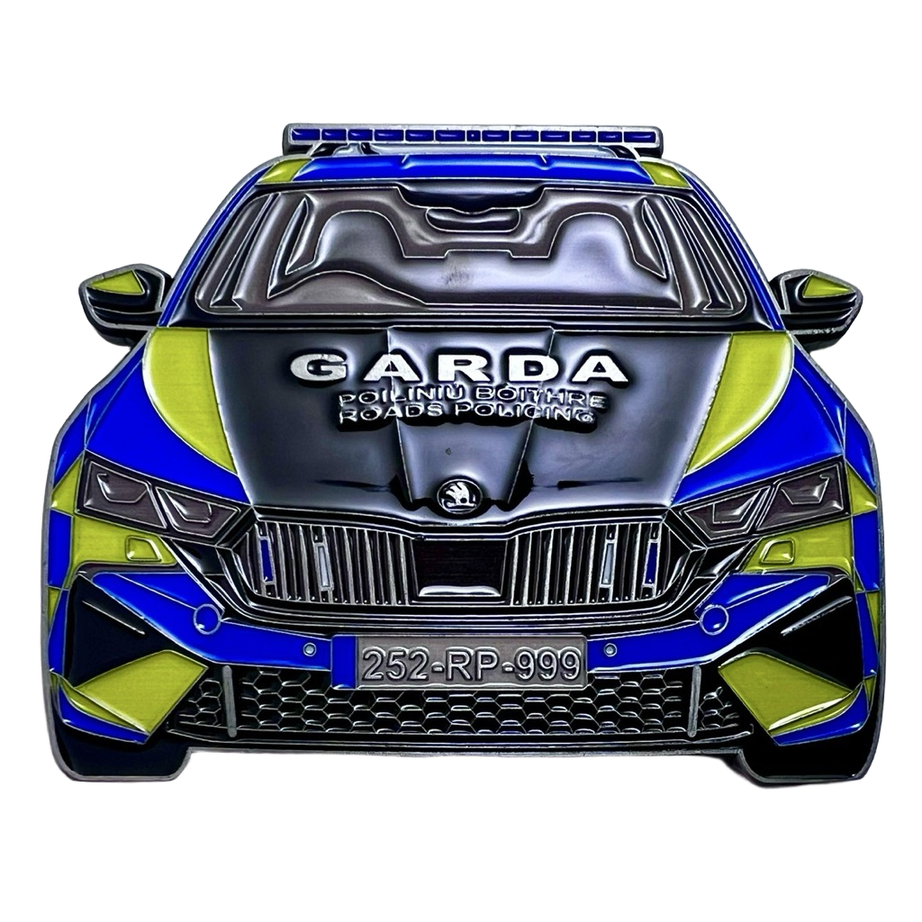 Garda roads policing Octavia — front