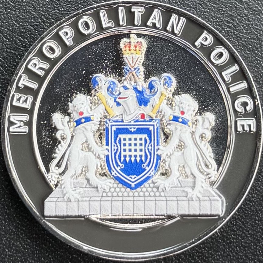 Metropolitan Police Special Constabulary Challenge Coin — back