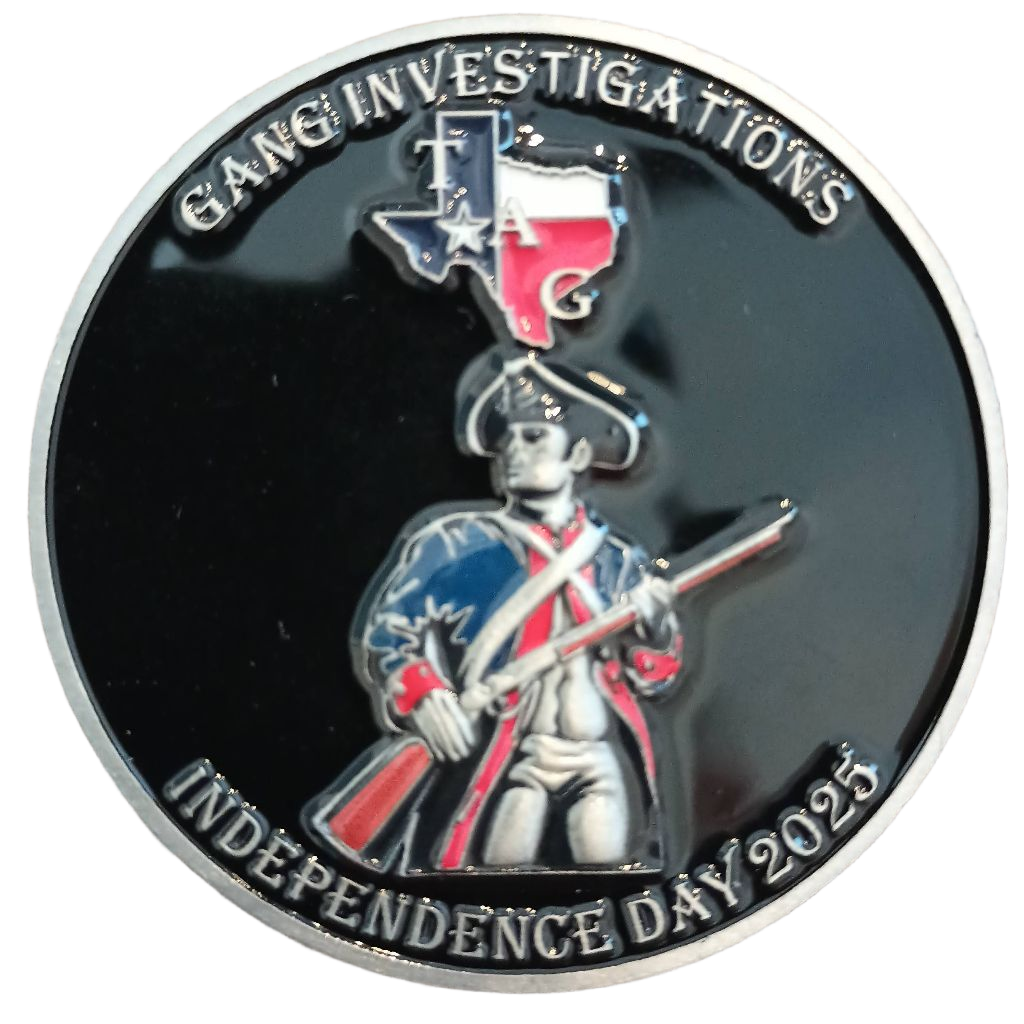 Texas Gang Investigations Independence Day 2025 — back